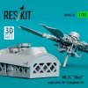 RESKIT RSU35-0020 Mi-24 Hind main rotor for Trumpeter kit (3D Printed) 1/35